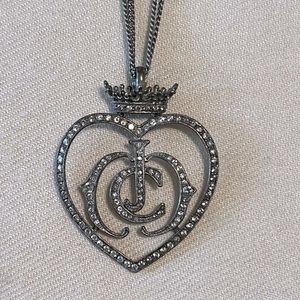 Juicy Couture Silver JC LOGO Chain Necklace